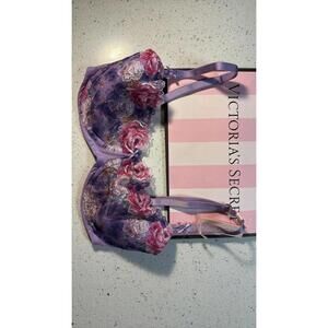 NWT Victoria’s Secret Dream Angels Wicked Unlined Floral Embroidery Sz 32DDD